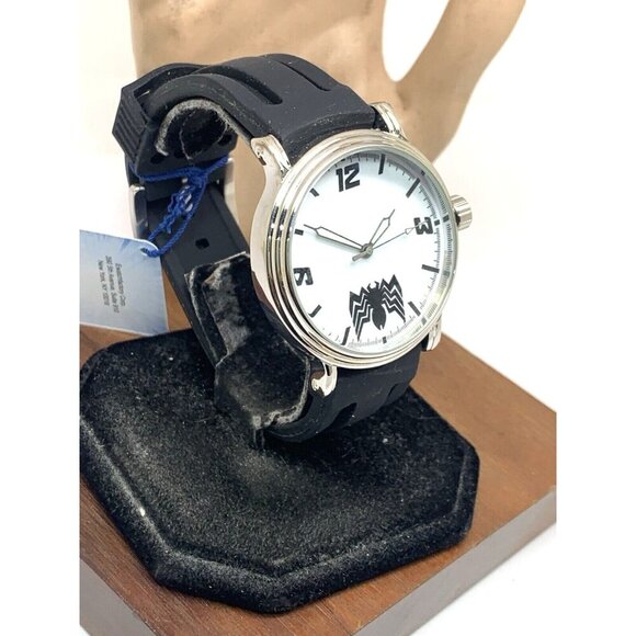 Marvel Men's Watch Spider-Man Avengers WMA000309 Quartz Black Rubber Band 43mm - Picture 14 of 14